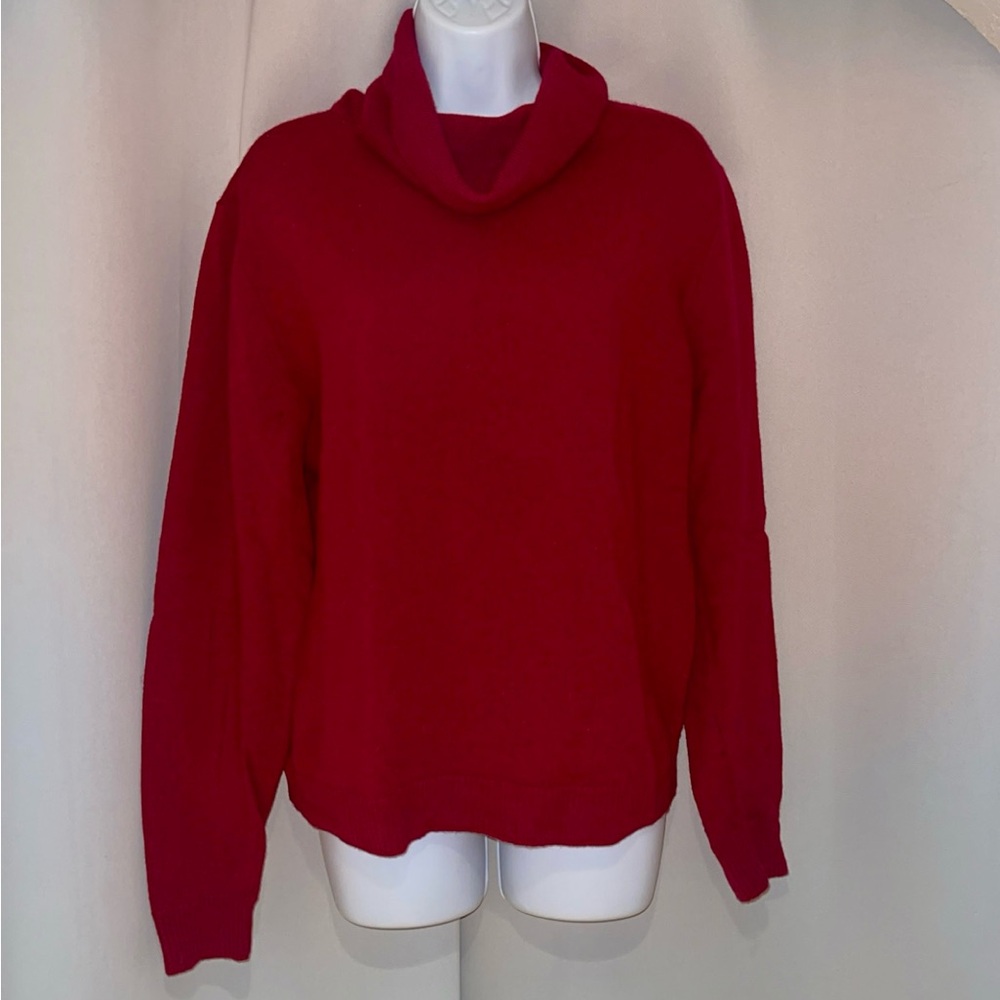 Pendleton Deep Red Cowl Neck Sweater
